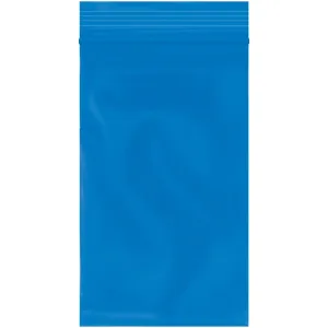 3 x 5" - 2 Mil Blue Reclosable Poly Bags