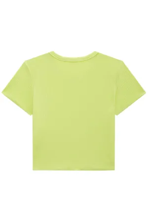 Blusa Cropped em Canelado Maui 80301 Vic&Vicky