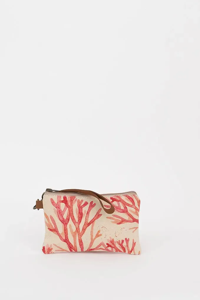 Bolso pequeño algas algodón y cuero