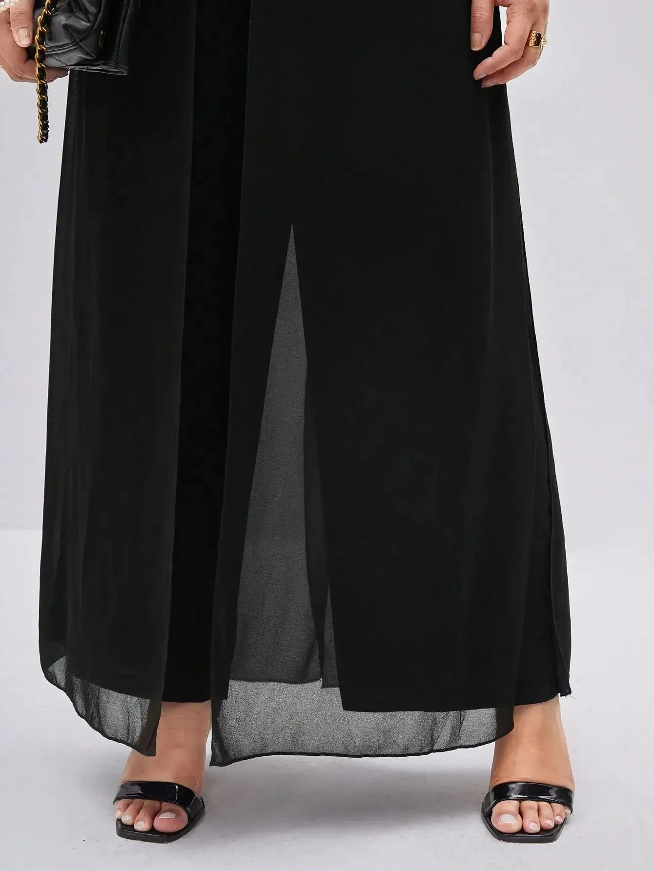 Calça De Malha Larga Plus Size - Casey