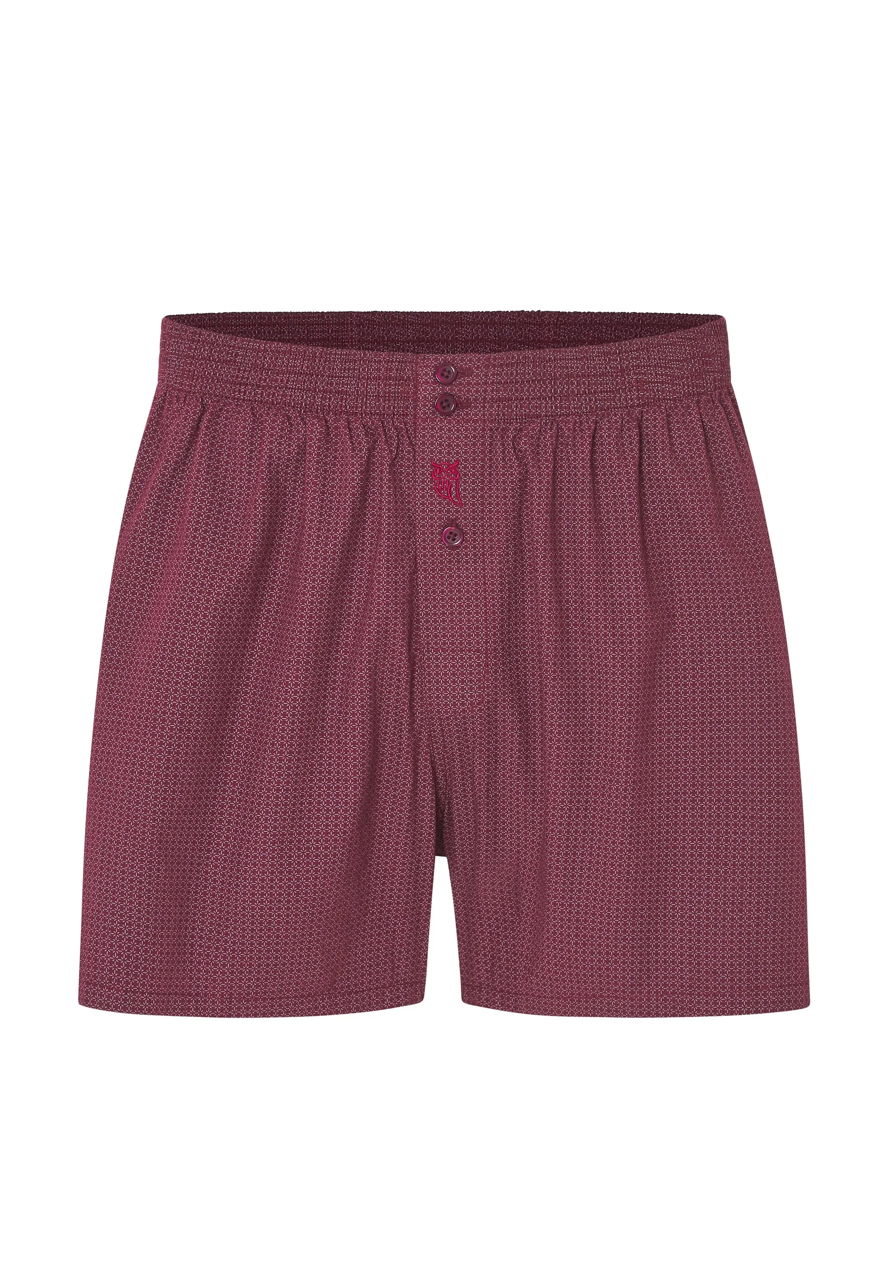 Calzoncillo Bóxer Hombre Algodón Tela Cuadros - Rojo 6311_90