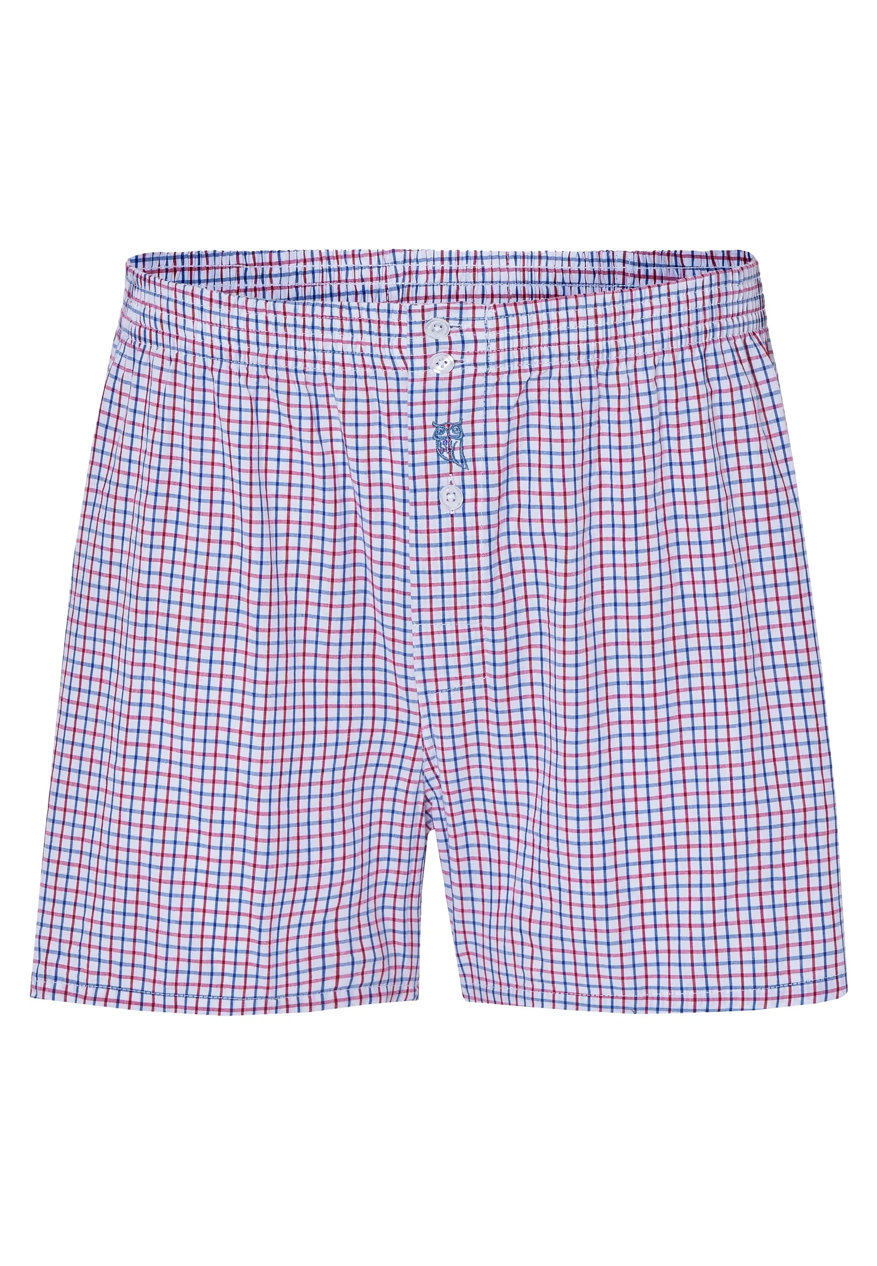 Calzoncillo Bóxer Hombre Algodón Tela Cuadros - Rojo 6315_01