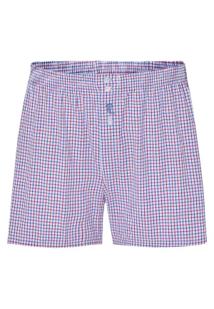 Calzoncillo Bóxer Hombre Algodón Tela Cuadros - Rojo 6315_01
