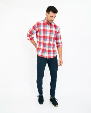 Camisa Cuadros Pinacone Granate