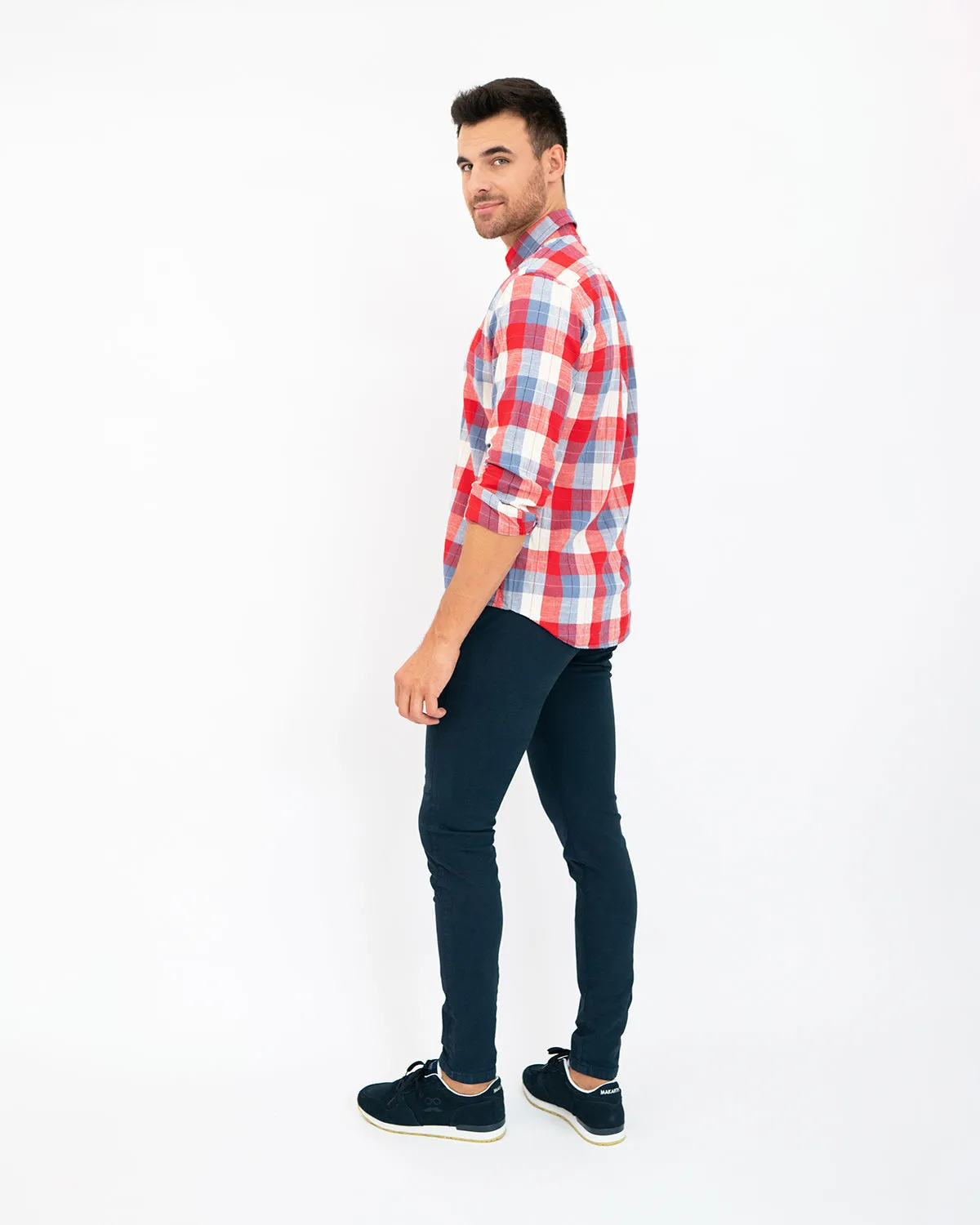 Camisa Cuadros Pinacone Granate