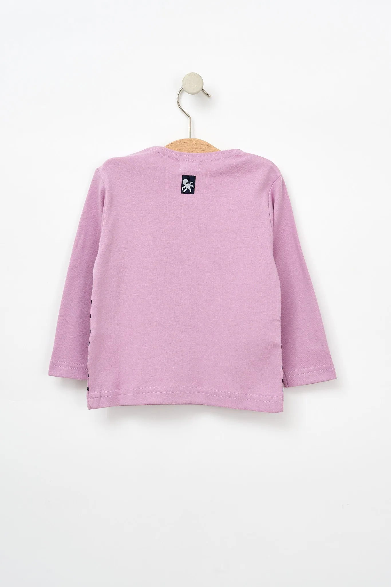 Camiseta de manga larga con peces y olas B2302