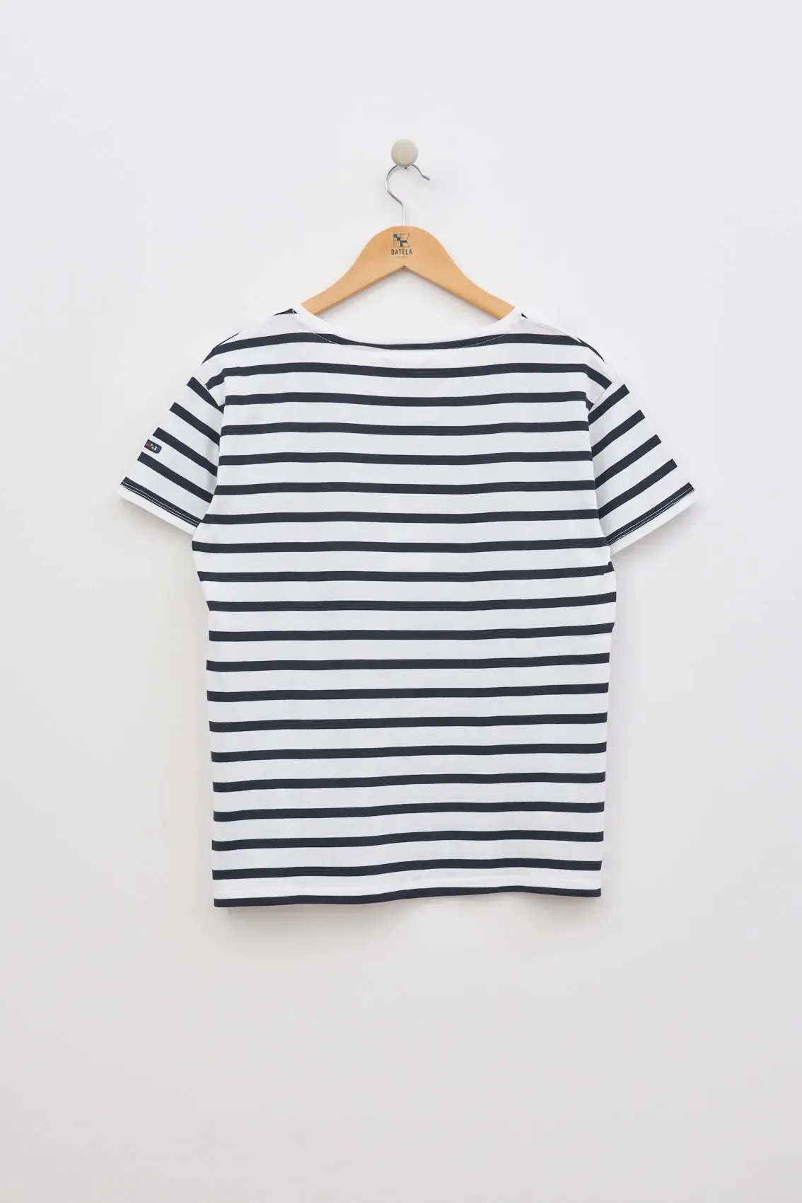 Camiseta de rayas o marsellesa manga corta en algodón 180 gr