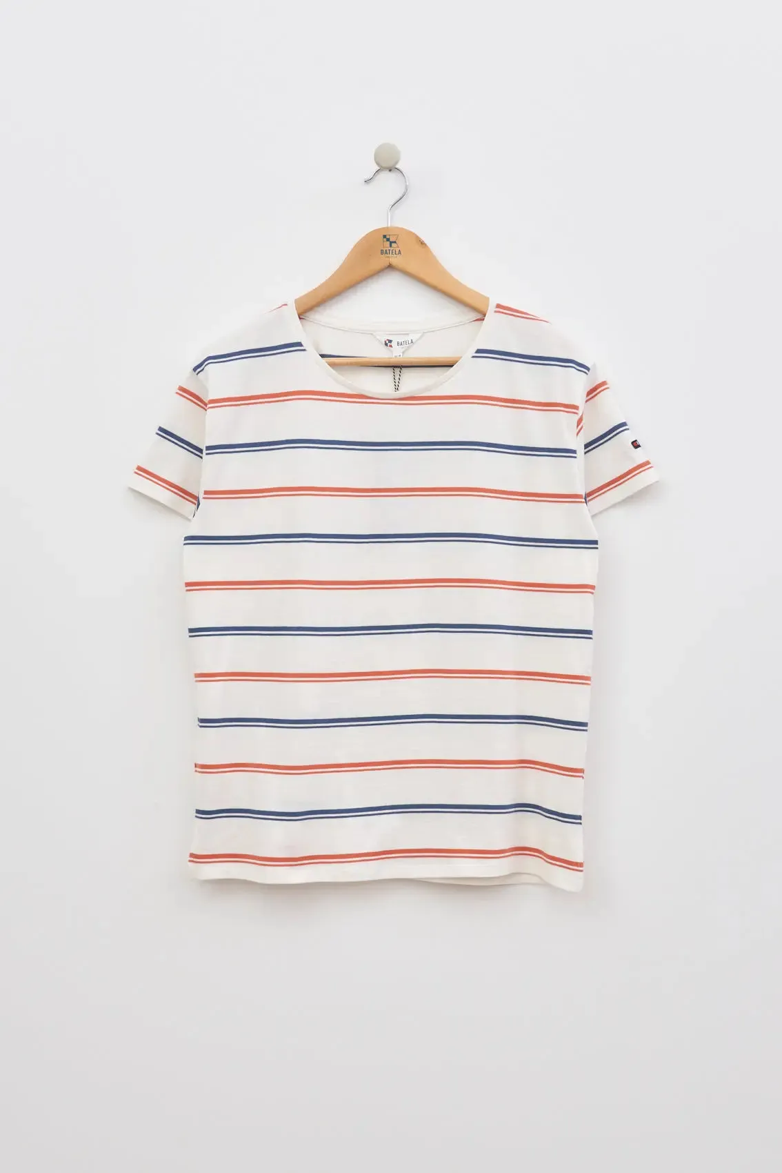Camiseta de rayas o marsellesa manga corta en algodón 180 gr