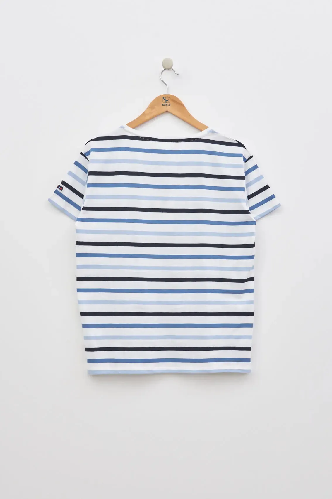 Camiseta de rayas o marsellesa manga corta en algodón 180 gr