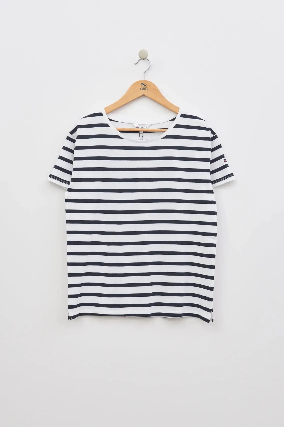 Camiseta de rayas o marsellesa manga corta en algodón 180 gr