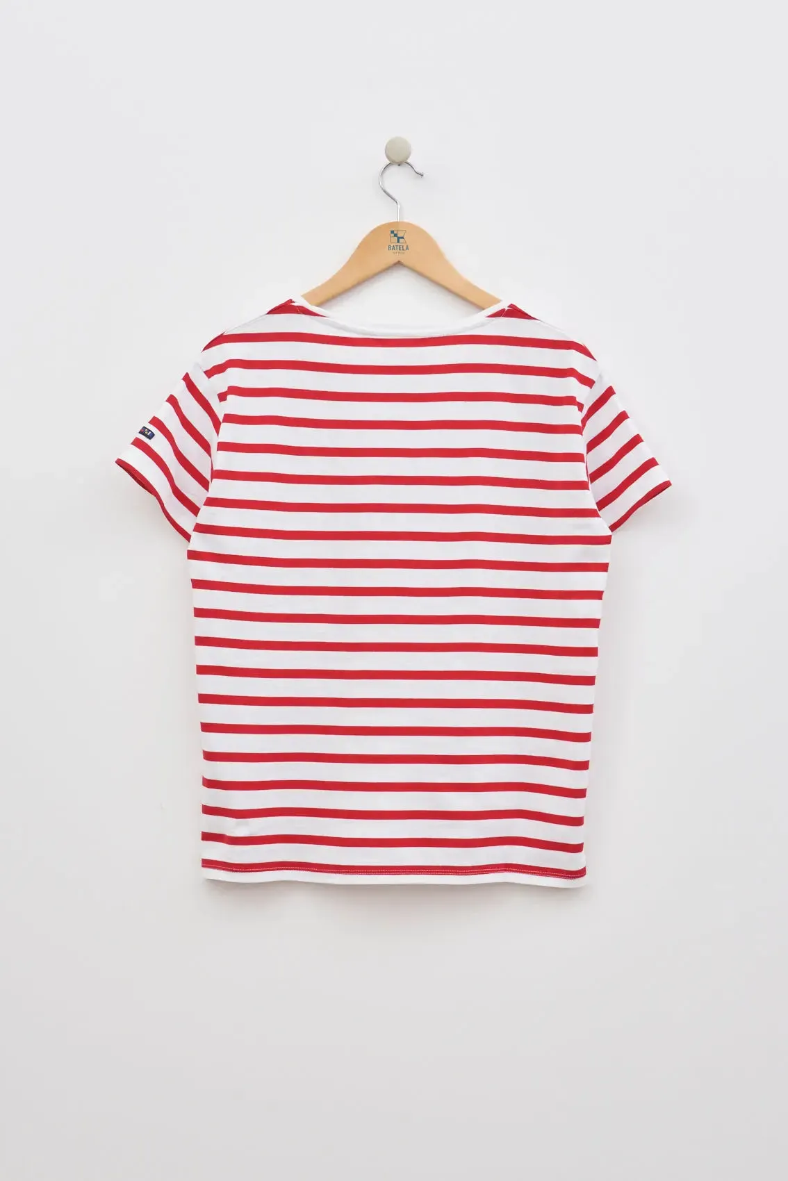 Camiseta de rayas o marsellesa manga corta en algodón 180 gr