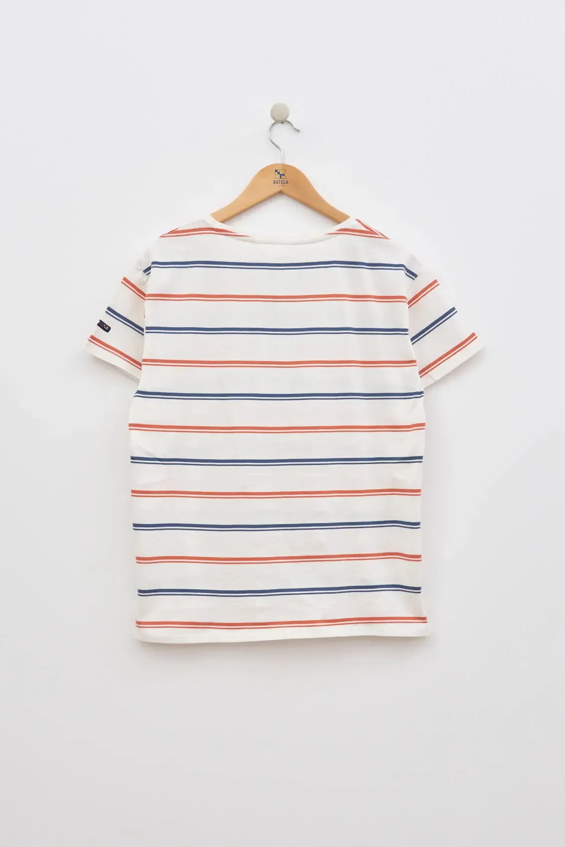Camiseta de rayas o marsellesa manga corta en algodón 180 gr