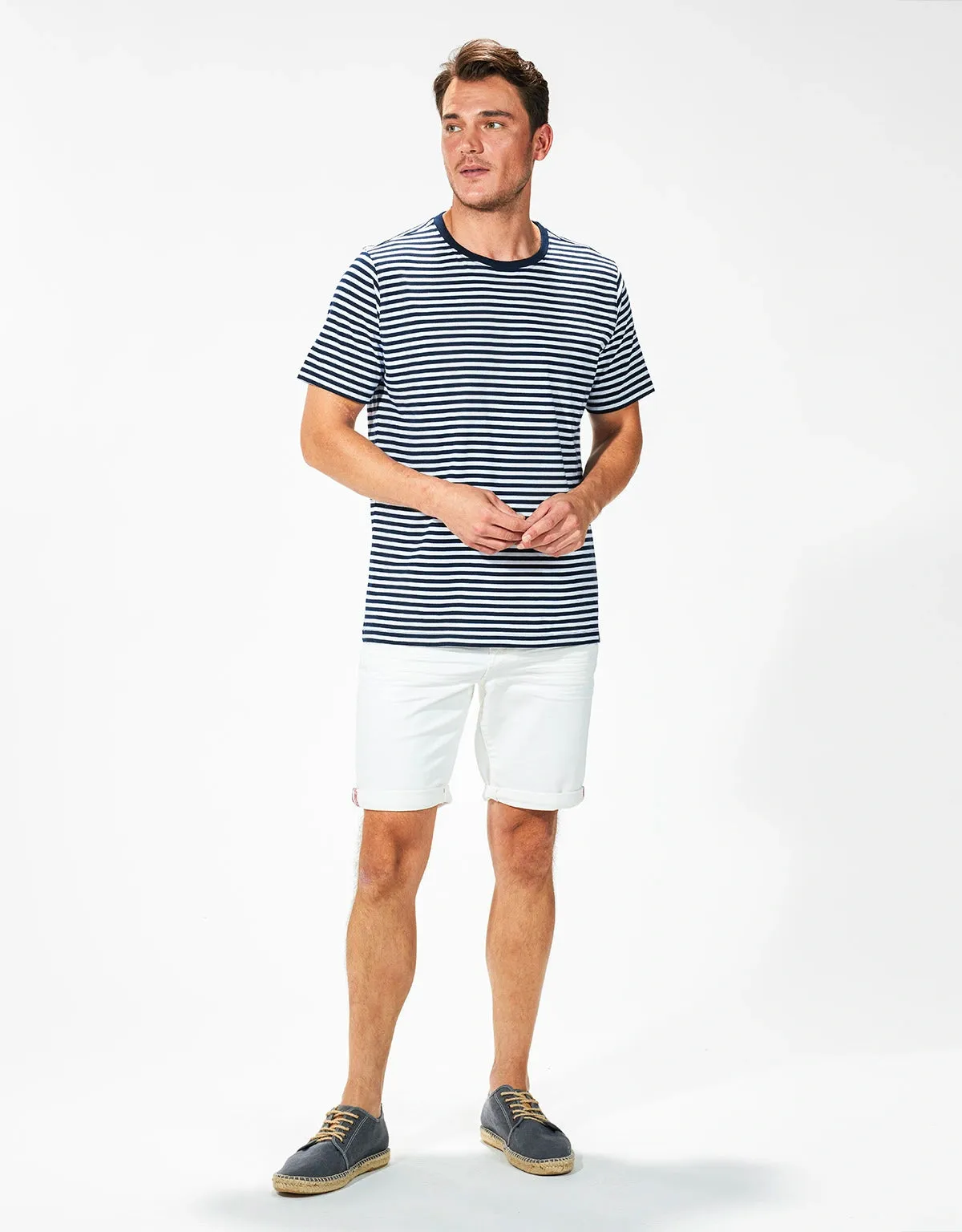 Camiseta Rayas Manga Corta Algodón - Cruise