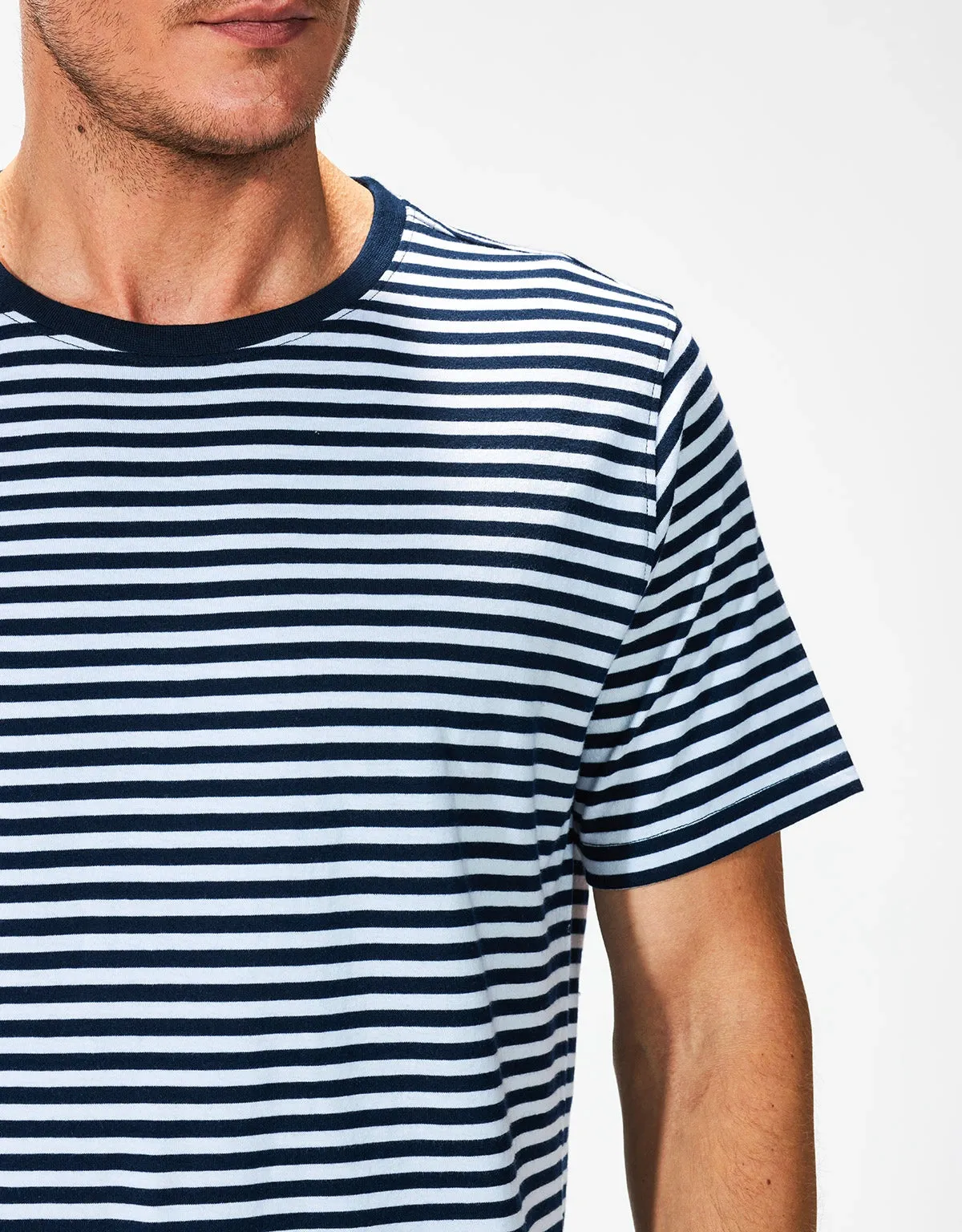 Camiseta Rayas Manga Corta Algodón - Cruise