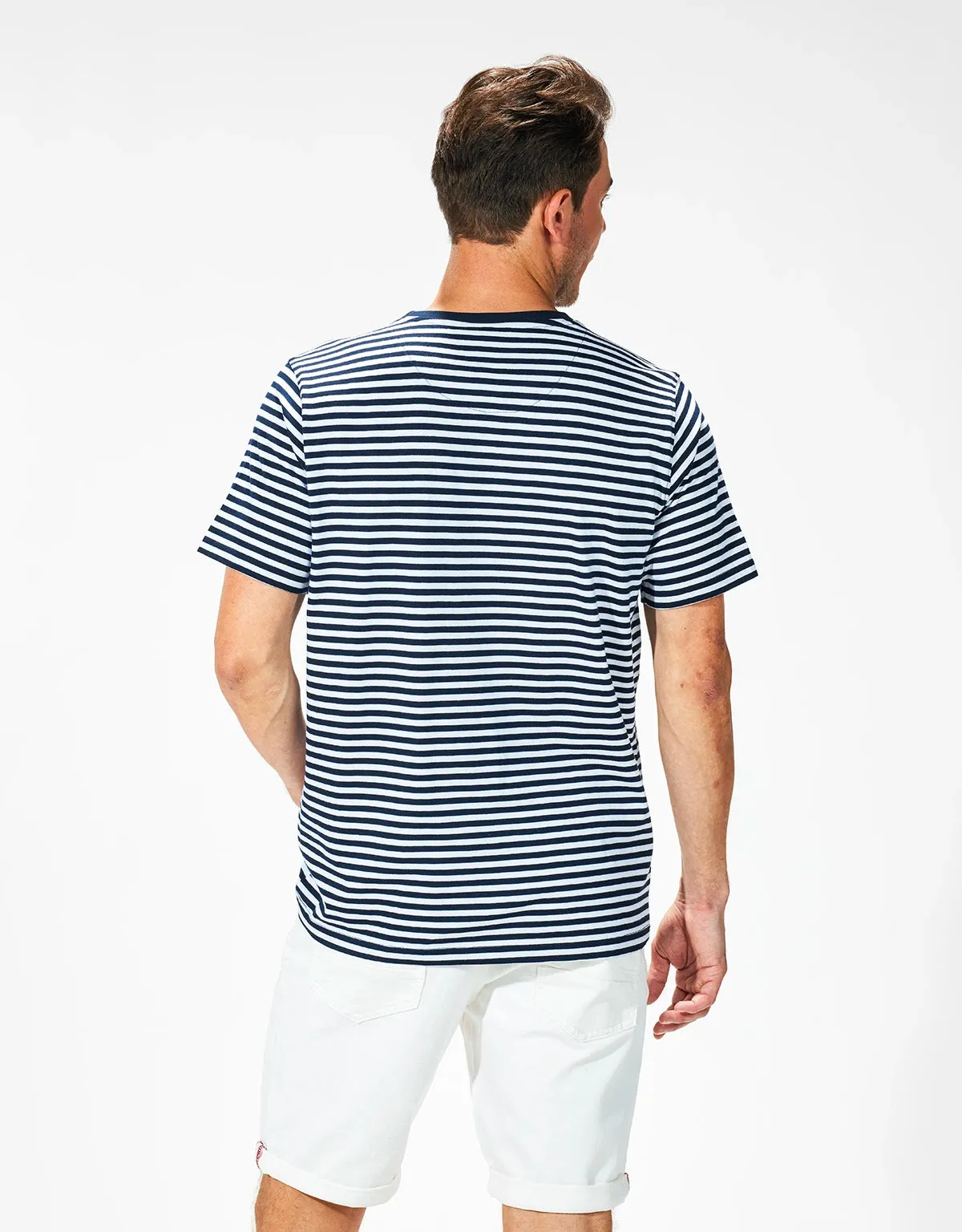 Camiseta Rayas Manga Corta Algodón - Cruise