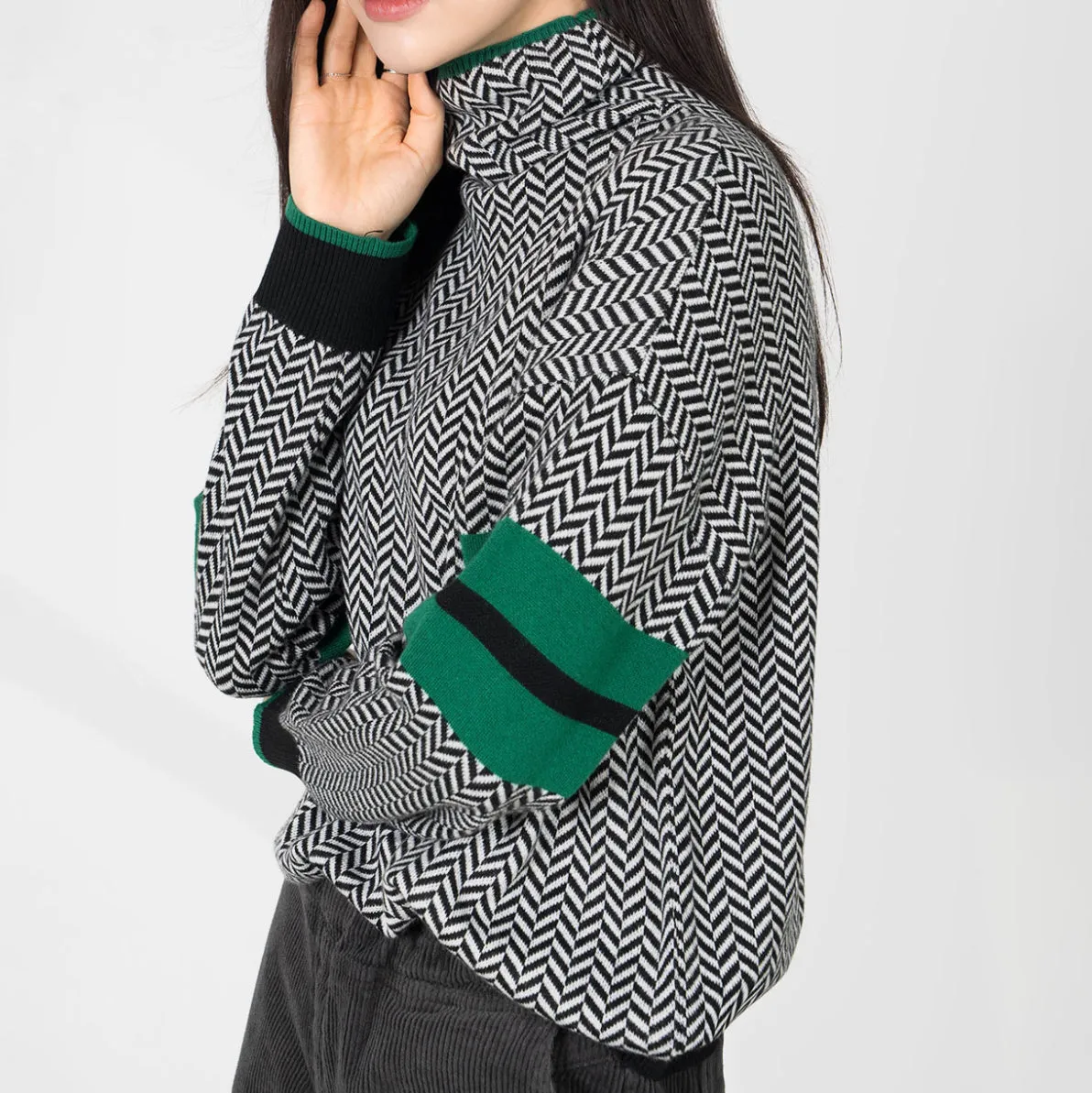 Camisola Janni Gola Alta em Malha