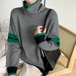 Camisola Janni Gola Alta em Malha