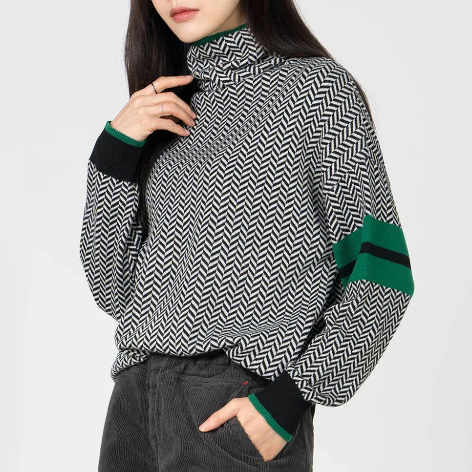Camisola Janni Gola Alta em Malha