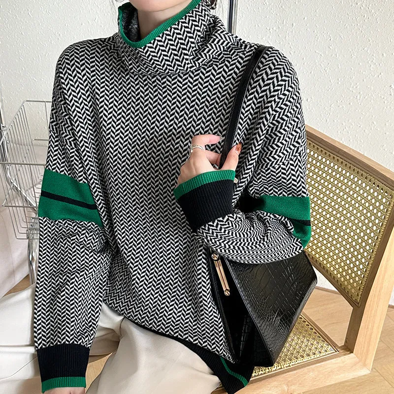 Camisola Janni Gola Alta em Malha
