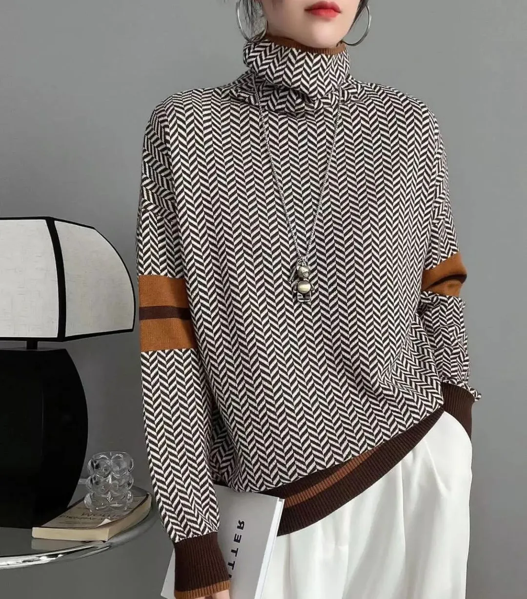 Camisola Janni Gola Alta em Malha