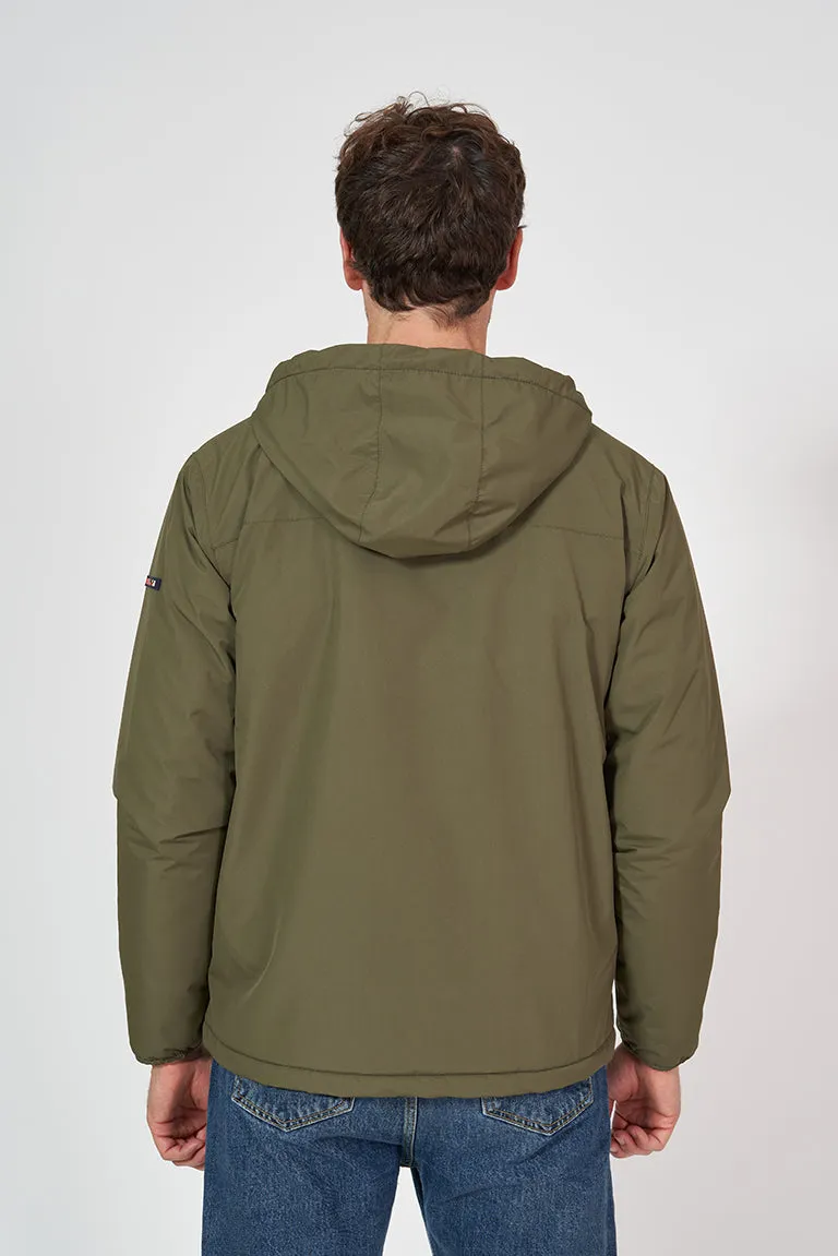 Cazadora de hombre impermeable con interior de forro polar