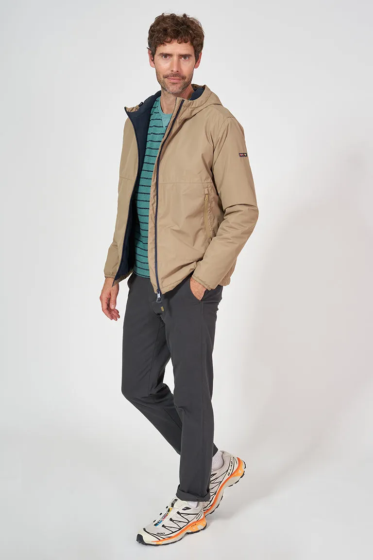 Cazadora de hombre impermeable con interior de forro polar