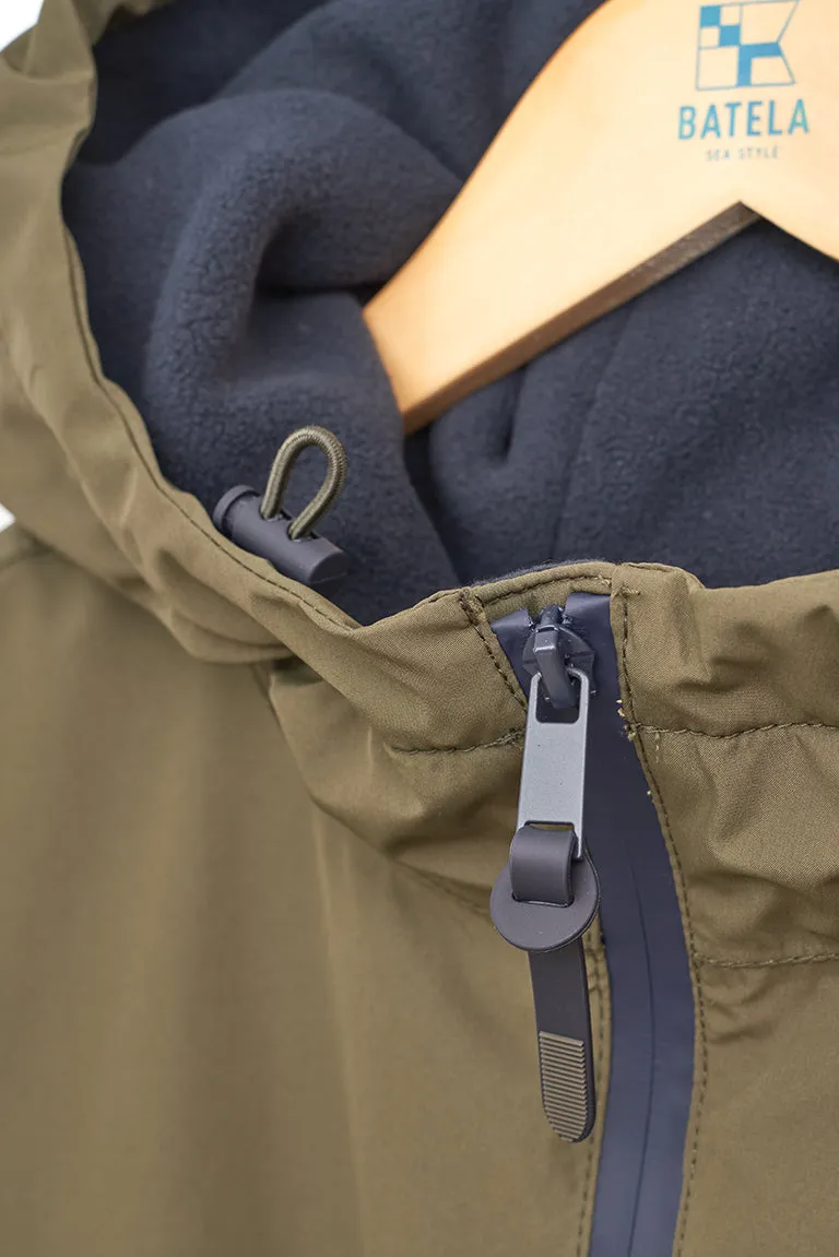 Cazadora de hombre impermeable con interior de forro polar