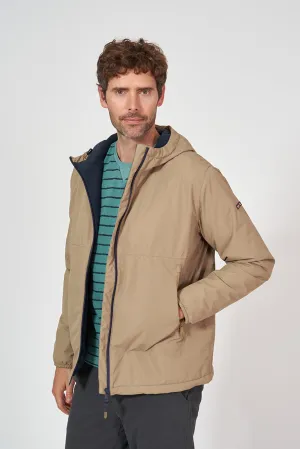 Cazadora de hombre impermeable con interior de forro polar