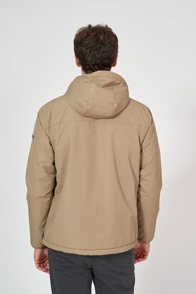 Cazadora de hombre impermeable con interior de forro polar