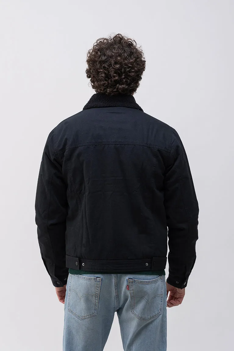 Cazadora estilo trucker cuello y forro de borreguito UNISEX
