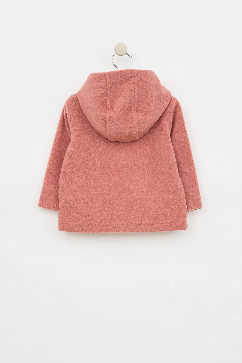 Chaqueta polar bolsilos a rayas