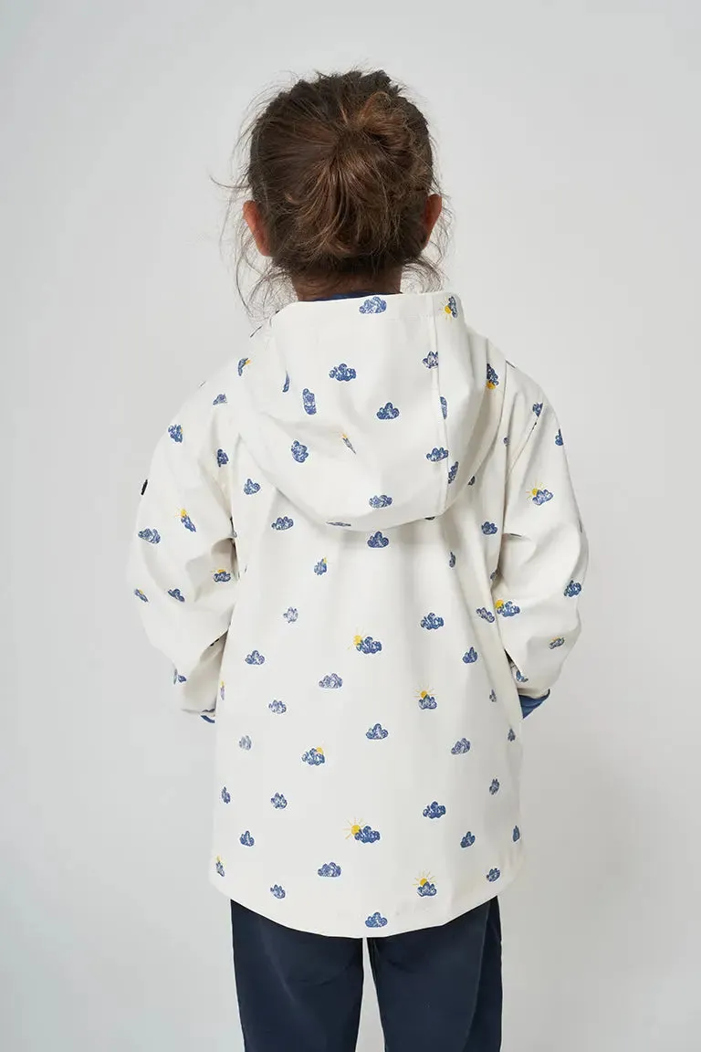Chubasquero de niño o niña estampado con forro de algodón