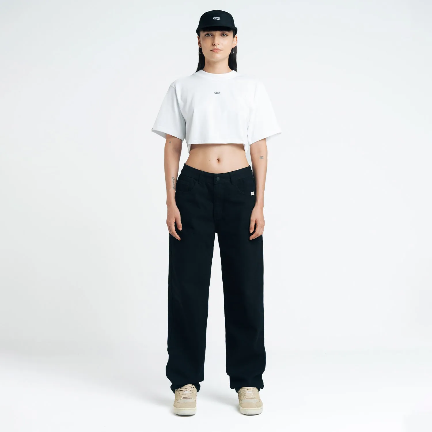 Classic Crop Top - White