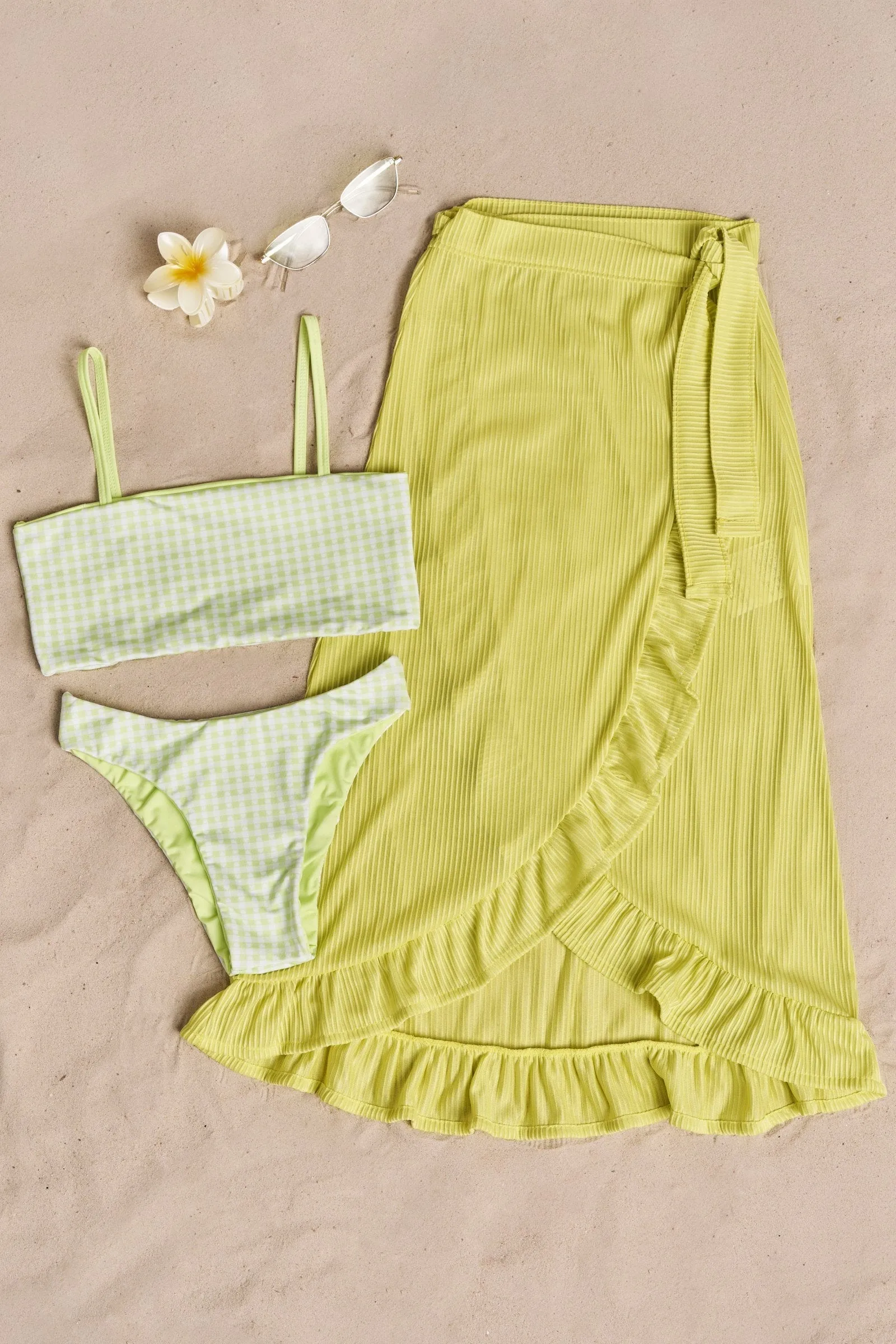 Conjunto de Biquíni Reversível Top Faixa e Calcinha Lateral Média em Malha UV Dry 50  74189 Vic&Vicky