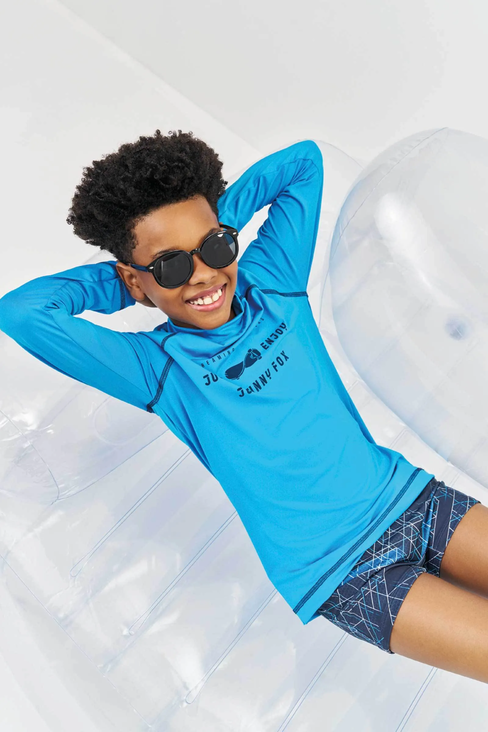 Conjunto de Camiseta e Sunga em Malha Uv Dry com Proteção Uv 50  75710 Johnny Fox