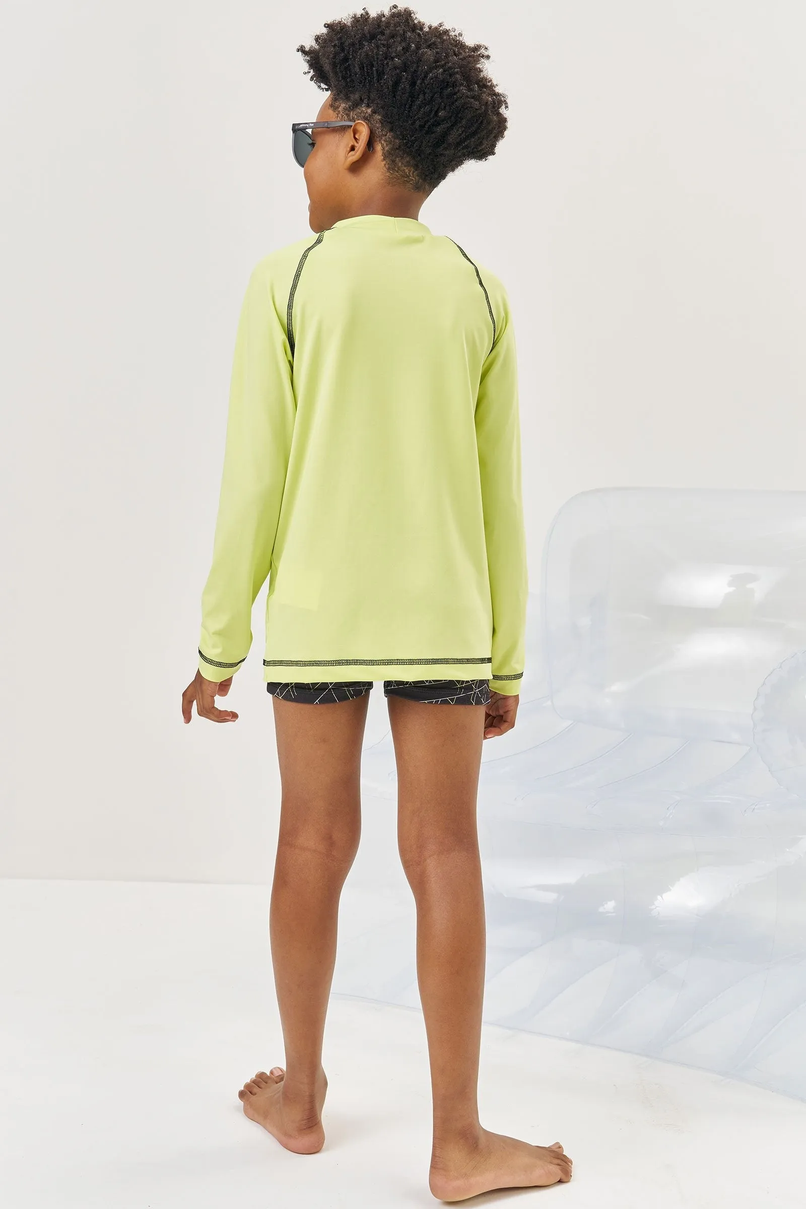 Conjunto de Camiseta e Sunga em Malha Uv Dry com Proteção Uv 50  75710 Johnny Fox
