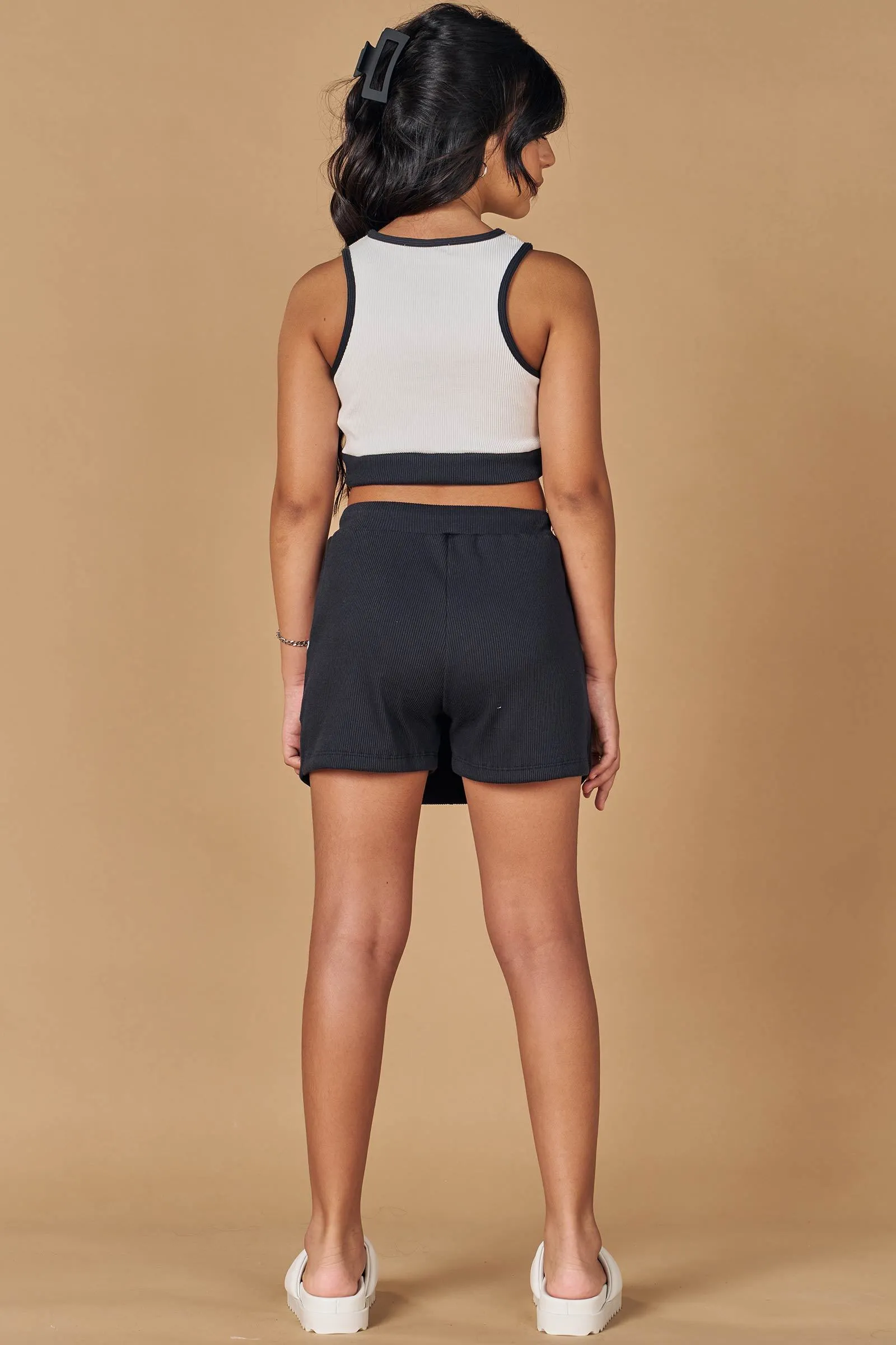 Conjunto de Top Cropped e Short Saia em Soft Line  77714 Lilimoon