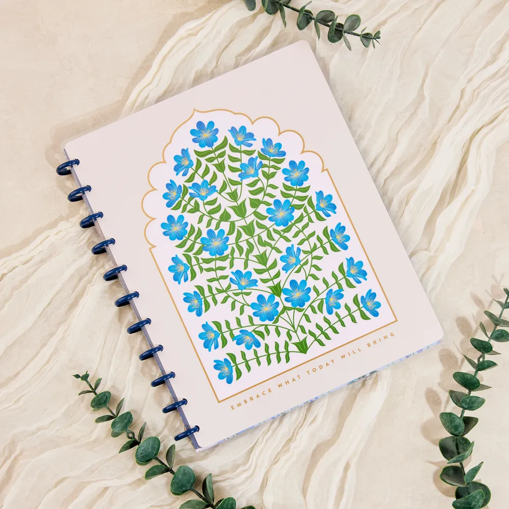 Cuaderno Big Florecer Azul