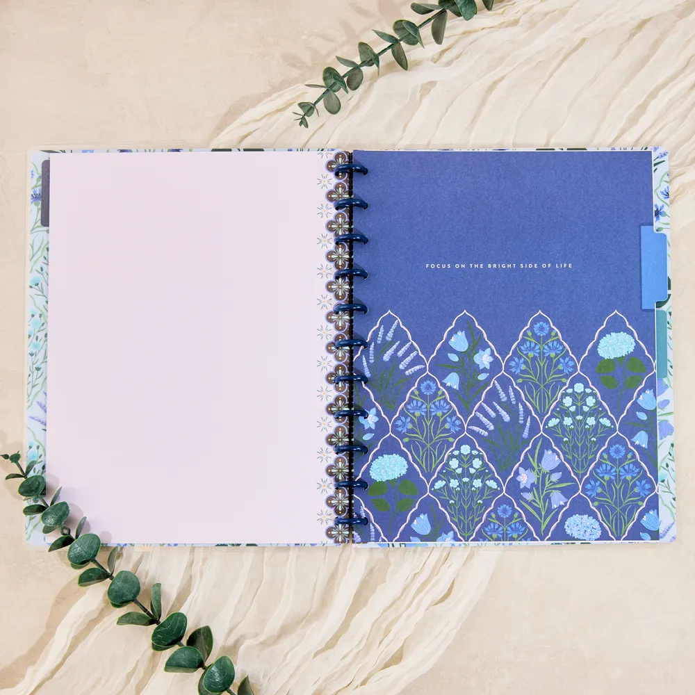 Cuaderno Big Florecer Azul