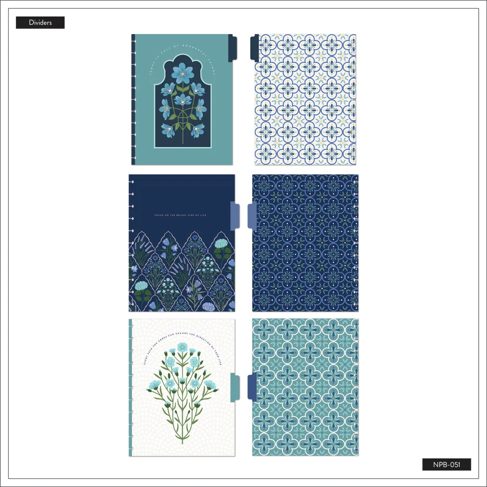 Cuaderno Big Florecer Azul