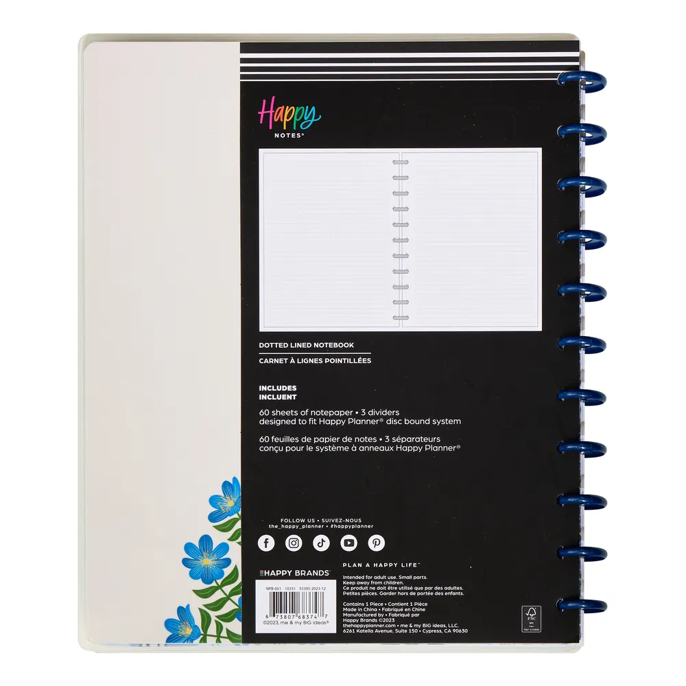 Cuaderno Big Florecer Azul