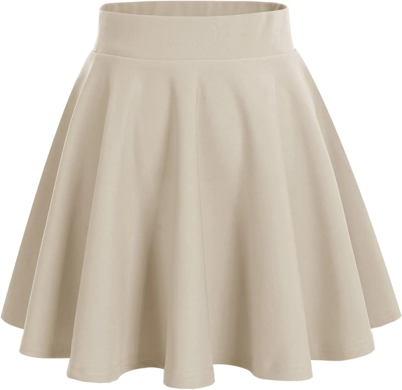 DRESSTELLS Women's Casual Skirt 2025, Stretchy High Waist Aline Mini Skater Skirts