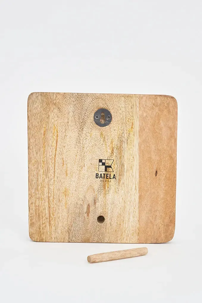Foto impresa en taco de madera ballenas