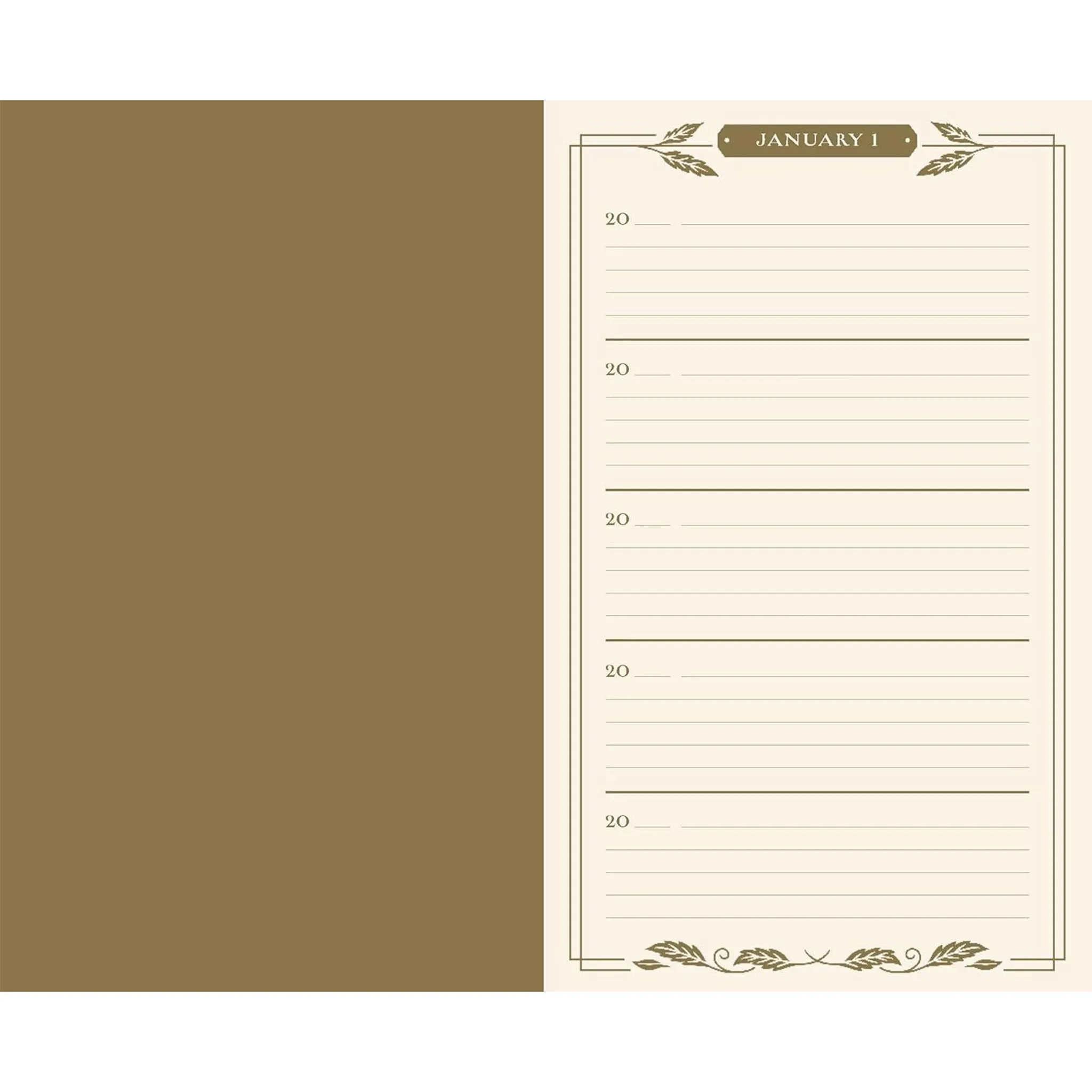 Gilded One Line a Day Diary