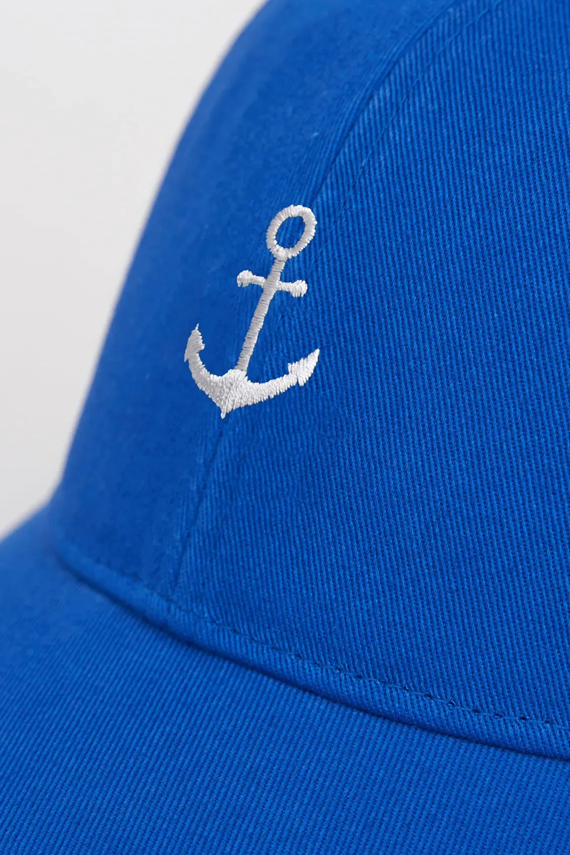 Gorra de algodón con Ancla bordada