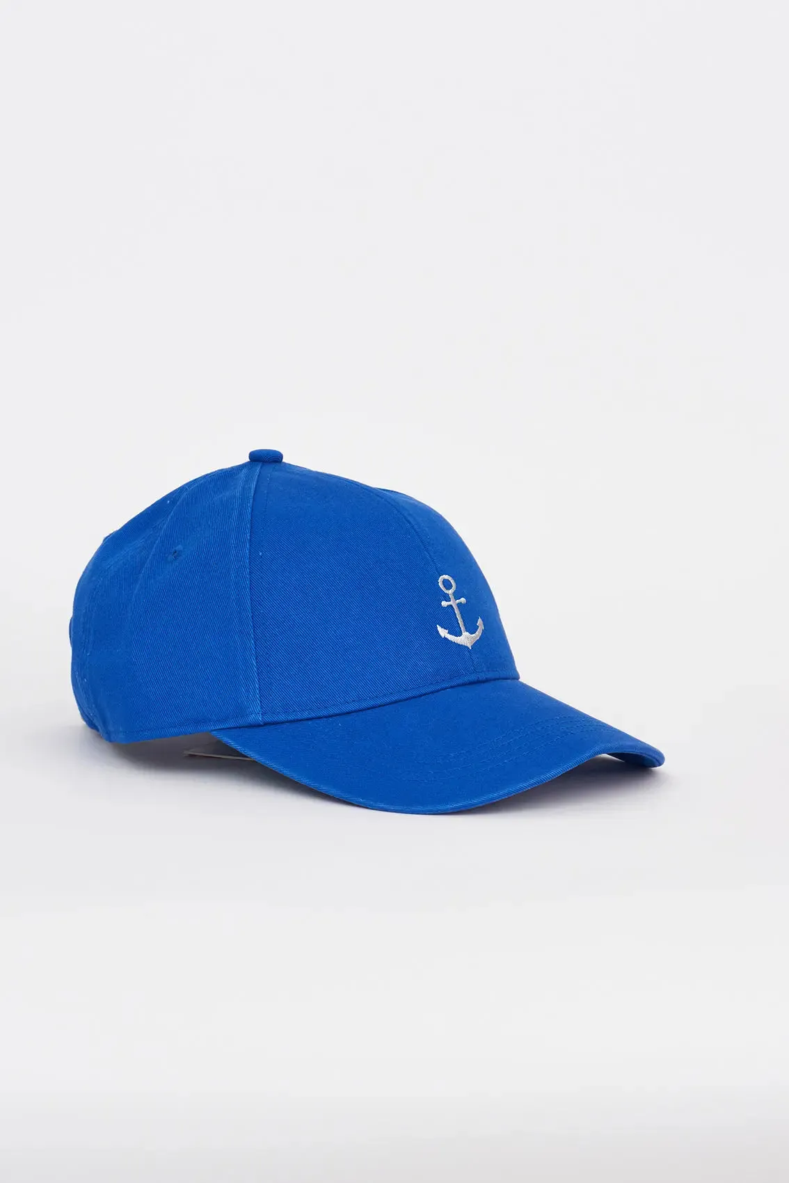 Gorra de algodón con Ancla bordada