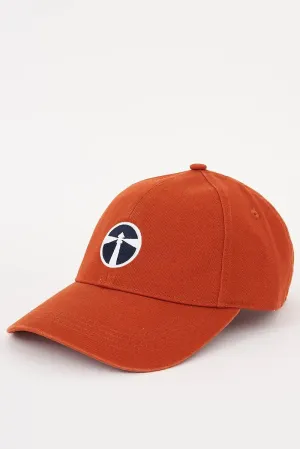Gorra de algodón con faro bordado