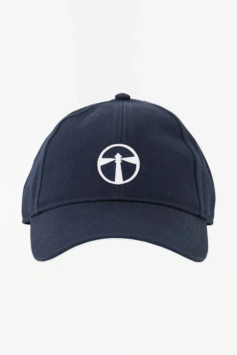 Gorra de algodón con faro bordado