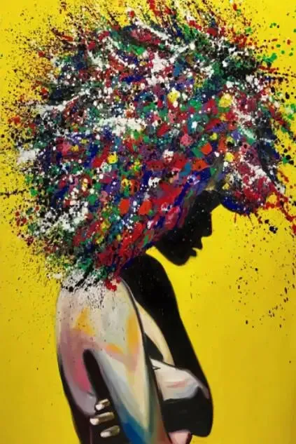 Graffiti Art Of Black Woman Canvas Paintings On the Wall Art Posters And Prints African Woman Modern Art Picture Home Wall Decor