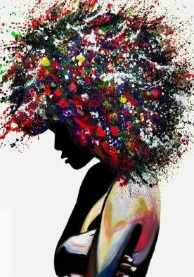 Graffiti Art Of Black Woman Canvas Paintings On the Wall Art Posters And Prints African Woman Modern Art Picture Home Wall Decor